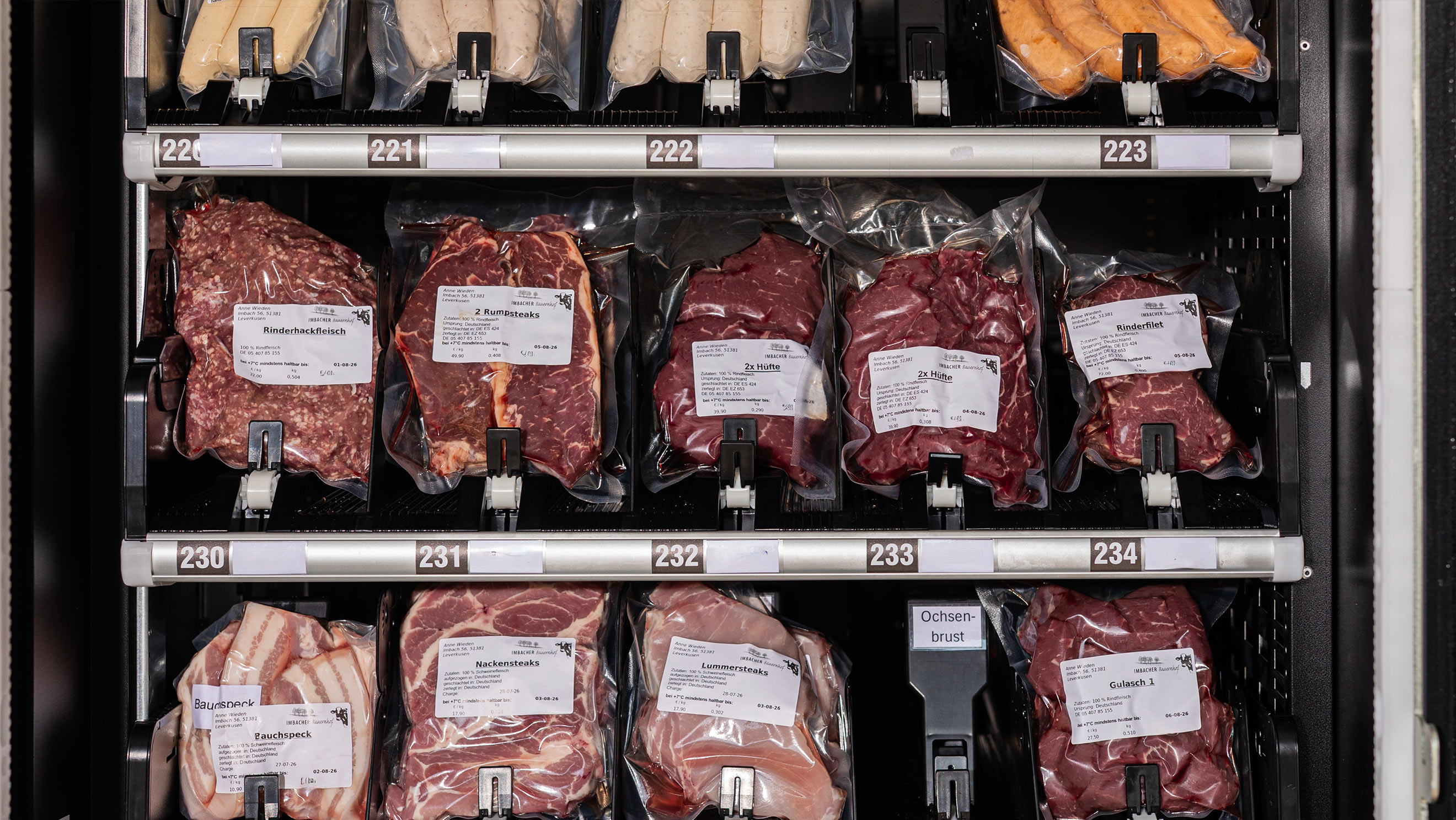 Rindfleisch aus Leverkusen im Imbacher Bauernhof